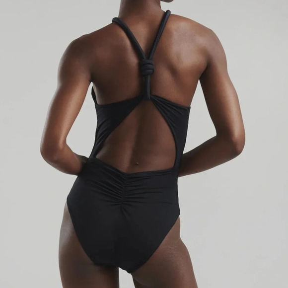 Maygel Coronel Tandem One-Piece Swimsuit-Black-Women’s OS-Classic-Modest-NEW - Picture 3 of 14